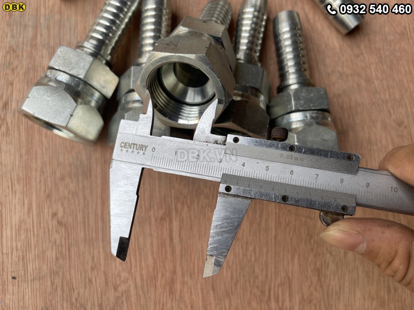 Đầu cút thẳng 2 giác 3/4 inch R12 S41 M34 Nhật lõm 3