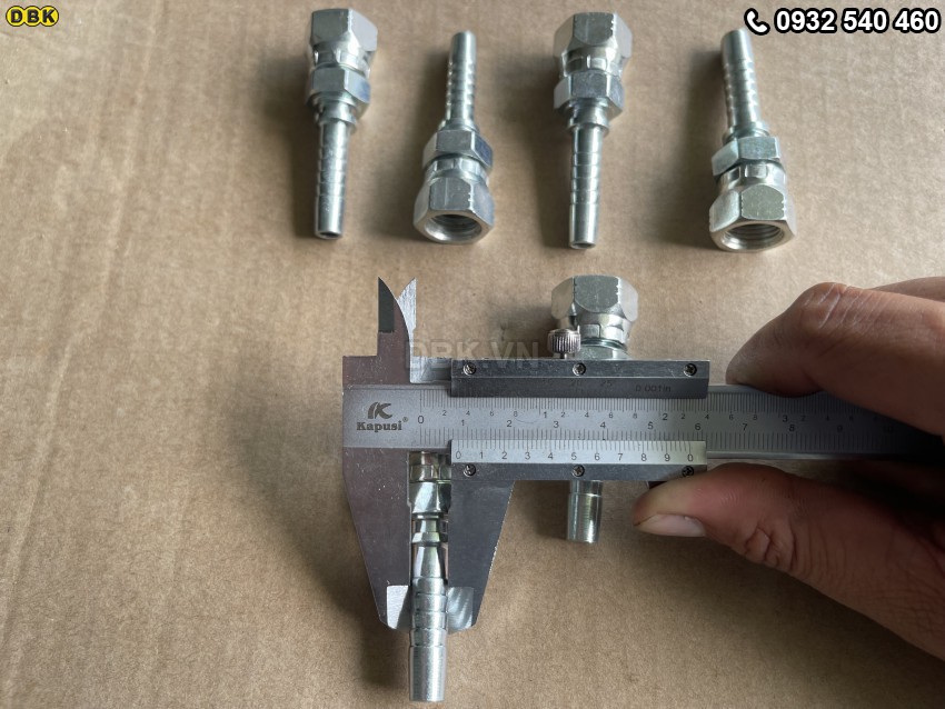 Đầu cút thẳng 2 giác 5/16 inch R2AT S19 HTC 4