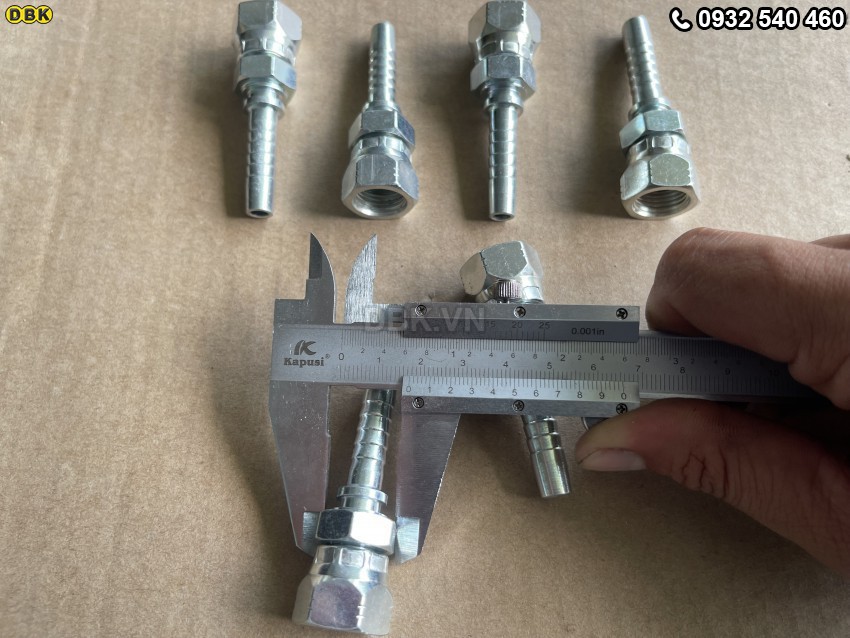 Đầu cút thẳng 2 giác 5/16 inch R2AT S19 HTC 5