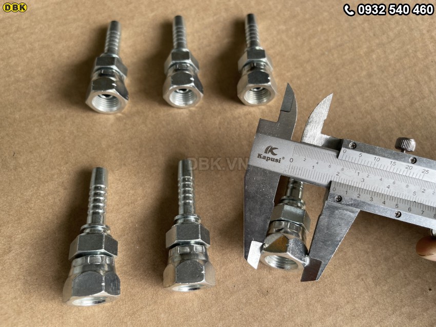 Đầu cút thẳng 2 giác 5/16 inch R2AT S19 M13 Nhật lồi 2