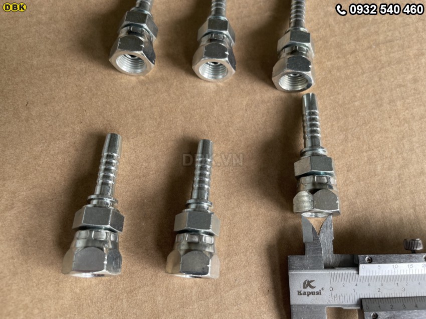 Đầu cút thẳng 2 giác 5/16 inch R2AT S19 M13 Nhật lồi 3