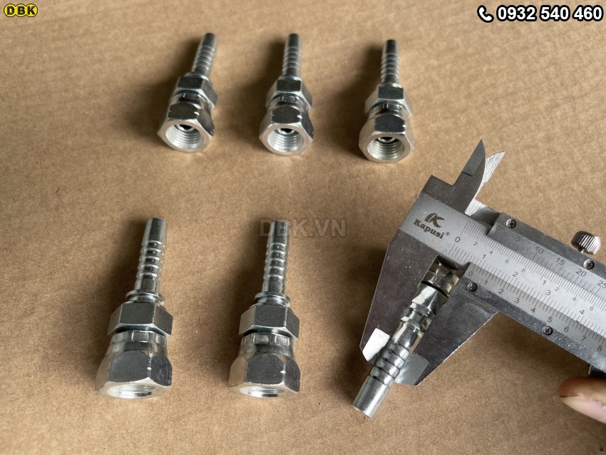 Đầu cút thẳng 2 giác 5/16 inch R2AT S19 M13 Nhật lồi 4