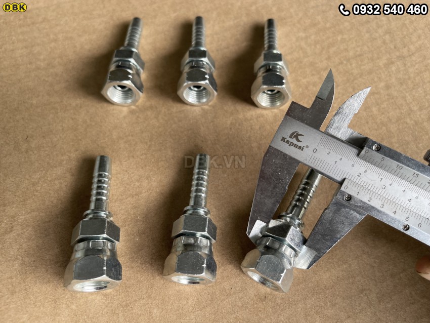 Đầu cút thẳng 2 giác 5/16 inch R2AT S19 M13 Nhật lồi 5