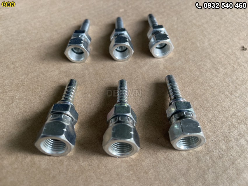 Đầu cút thẳng 2 giác 5/16 inch R2AT S19 M13 Nhật lõm 1