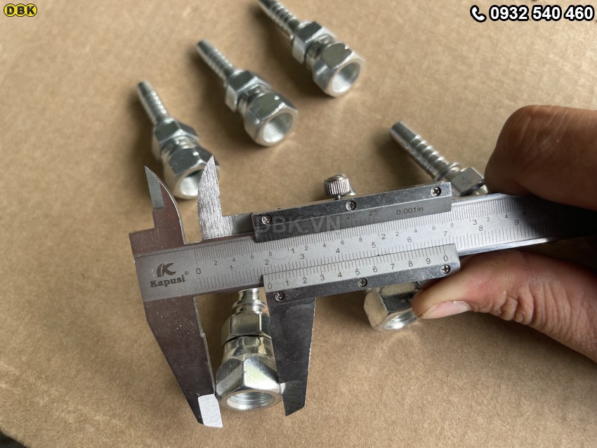 Đầu cút thẳng 2 giác 5/16 inch R2AT S19 M13 Nhật lõm 2