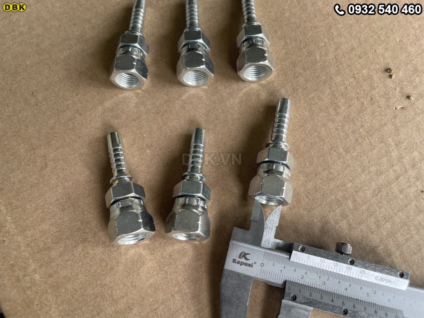 Đầu cút thẳng 2 giác 5/16 inch R2AT S19 M13 Nhật lõm 3