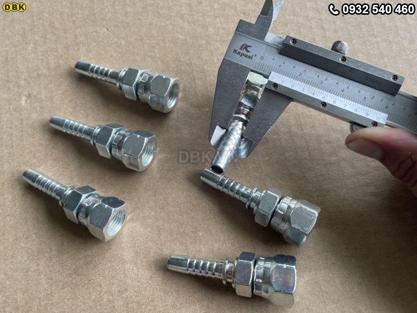 Đầu cút thẳng 2 giác 5/16 inch R2AT S19 M13 Nhật lõm 4
