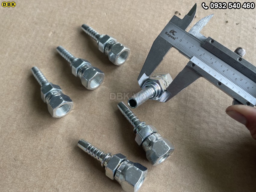 Đầu cút thẳng 2 giác 5/16 inch R2AT S19 M13 Nhật lõm 5
