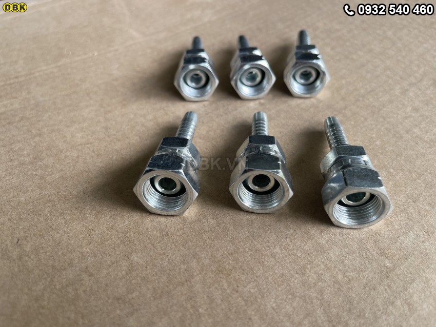 Đầu cút thẳng 2 giác 5/16 inch R2AT S22 M17 Nhật lồi 1