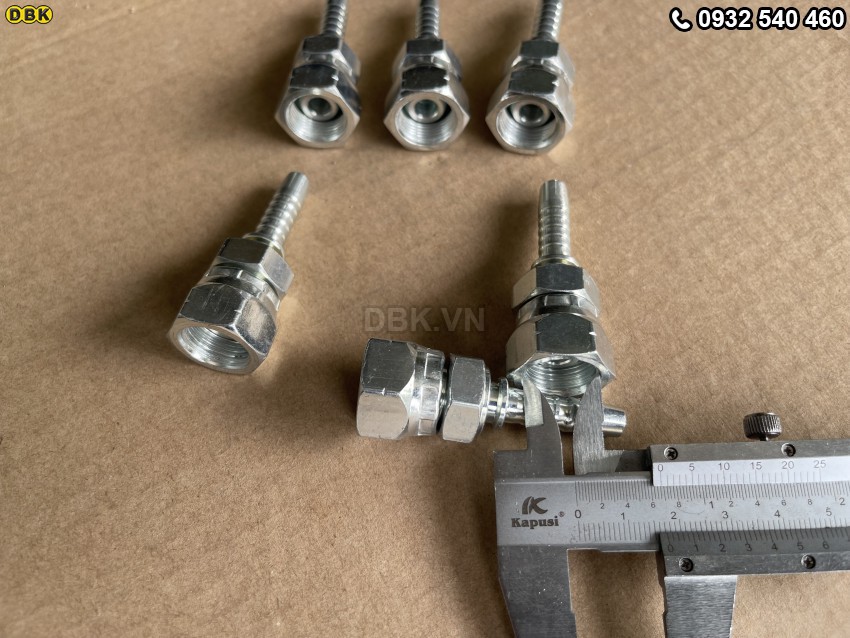 Đầu cút thẳng 2 giác 5/16 inch R2AT S22 M17 Nhật lồi 3