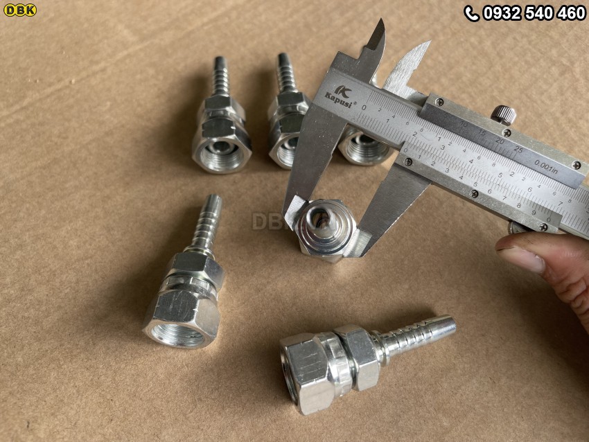 Đầu cút thẳng 2 giác 5/16 inch R2AT S22 M17 Nhật lồi 5