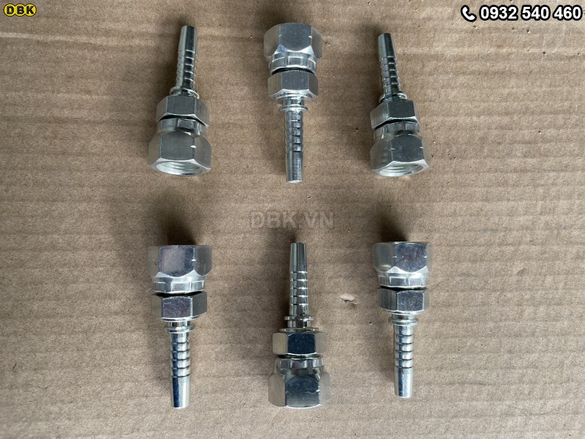 Đầu cút thẳng 2 giác 5/16 inch R2AT S22 M17 Nhật lõm 1