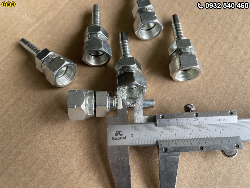 Đầu cút thẳng 2 giác 5/16 inch R2AT S22 M17 Nhật lõm 3