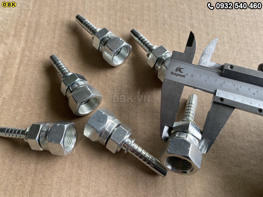 Đầu cút thẳng 2 giác 5/16 inch R2AT S22 M17 Nhật lõm 5