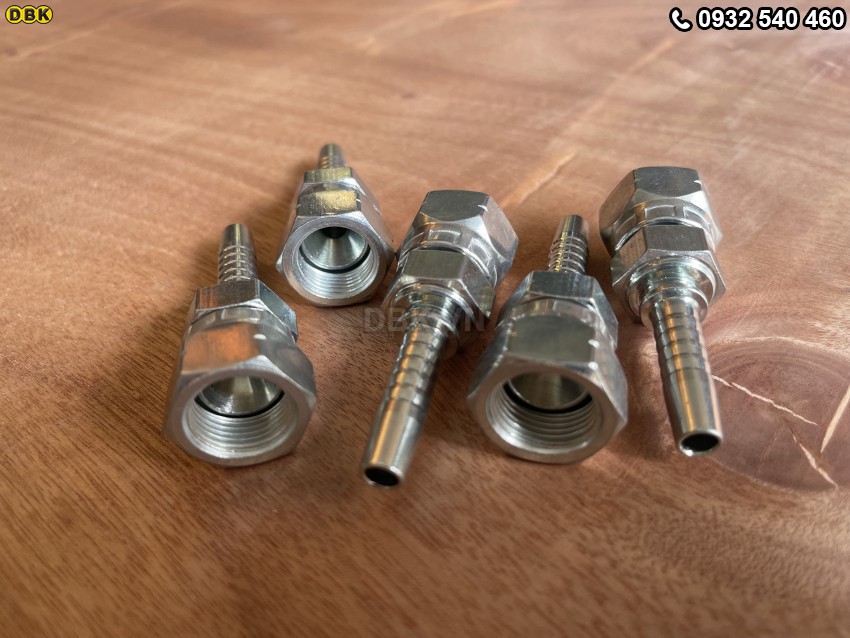 Đầu cút thẳng 2 giác 5/16 inch R2AT S22 M17 Nhật lõm 6