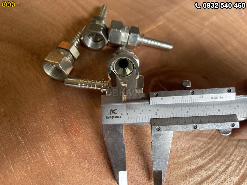 Đầu cút thẳng 2 giác 5/16 inch R2AT S22 M17 Nhật lõm 8