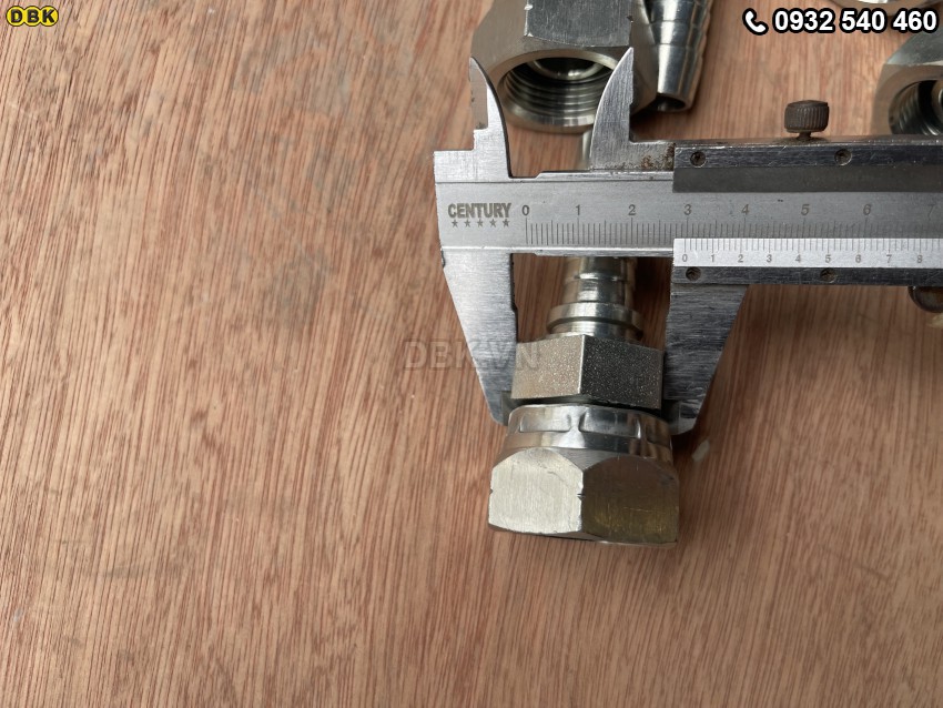 Đầu cút thẳng 2 giác 5/8 inch R12 S36 M27 Nhật lồi 4