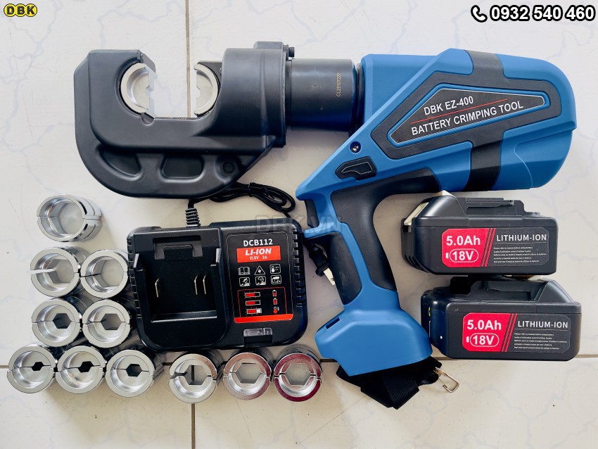 Kìm bấm cos thủy lực DBK EZ-400 dùng pin 1