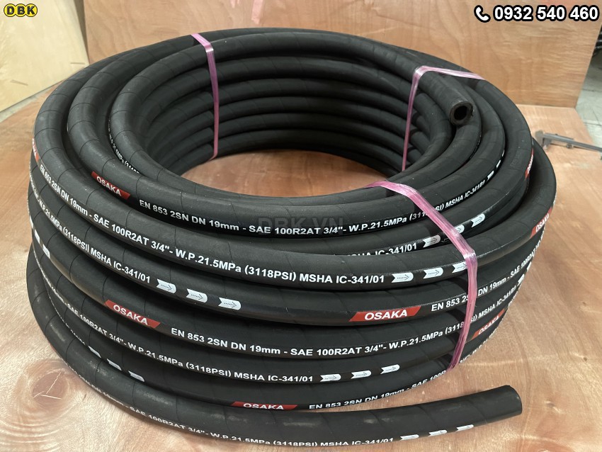 Ống tuy ô thủy lực 2 lớp 19mm (3/4 inch) 14