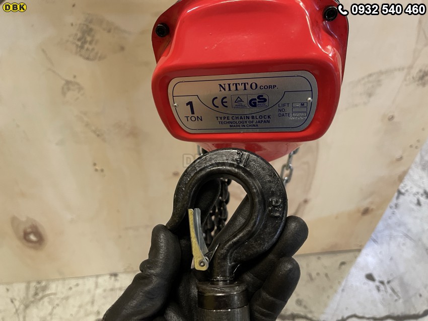 Pa lăng xích Nitto HSC 1 tấn 3 mét 5
