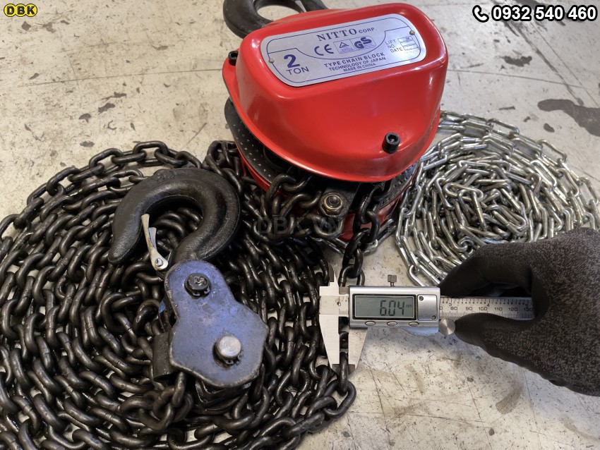 Pa lăng xích Nitto HSC 2 tấn 3 mét 2