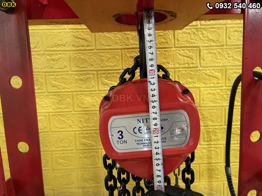 Pa lăng xích Nitto HSC 3 tấn 3 mét 3