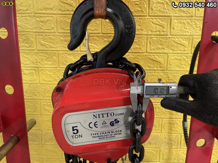 Pa lăng xích Nitto HSC 5 tấn 3 mét 4