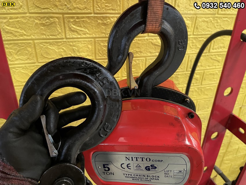 Pa lăng xích Nitto HSC 5 tấn 3 mét 5