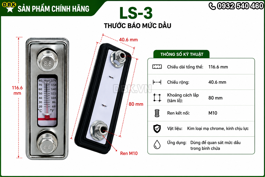 Thước dầu thủy lực LS-3 1