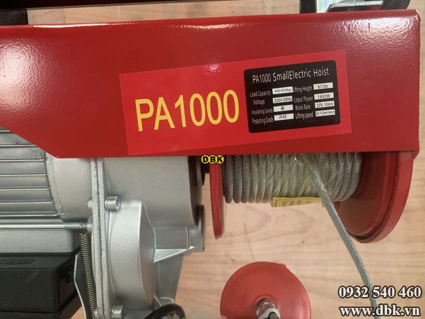 Tời điện PA1000 1000kg 12 mét 3