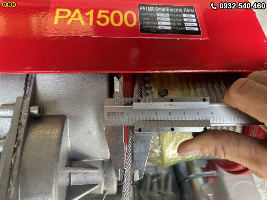 Tời điện PA1500 (30 mét) 2