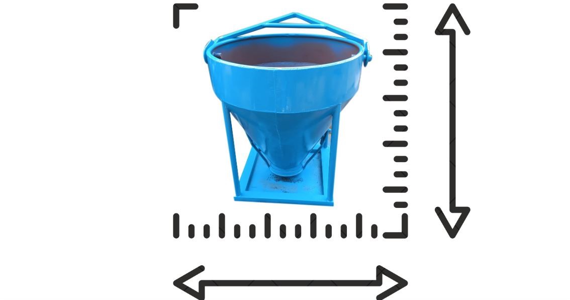 Phân loại phễu đổ bê tông theo kích thước