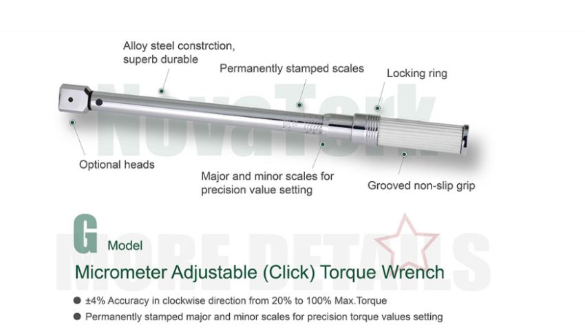 Cờ lê lực điều chỉnh Novatork - G Model