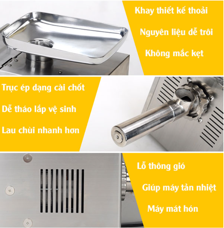 Máy ép dầu thực vật gia đình HMD104 3