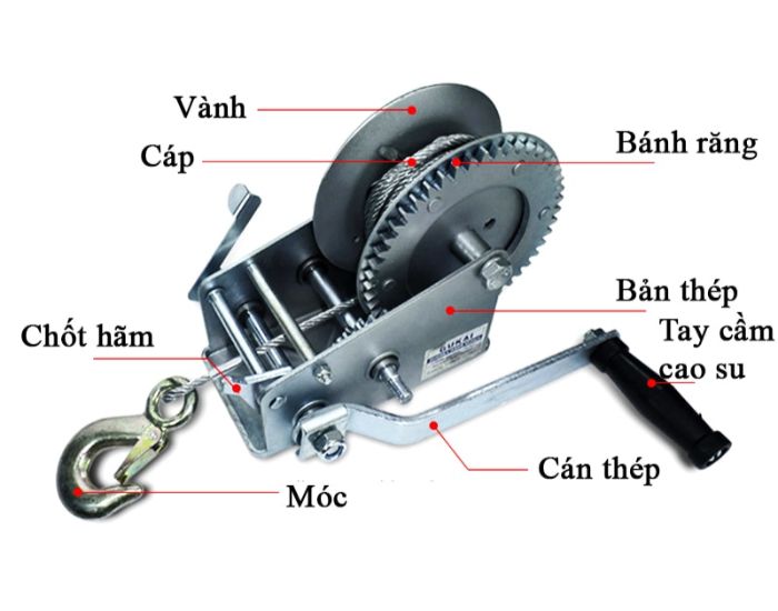 Tời quay tay inox 5