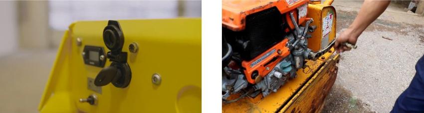 Cách sử dụng xe lu dắt tay