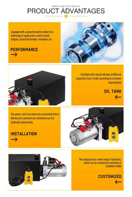 Bộ nguồn thủy lực 12V P1-3DH (3200 Psi) 2