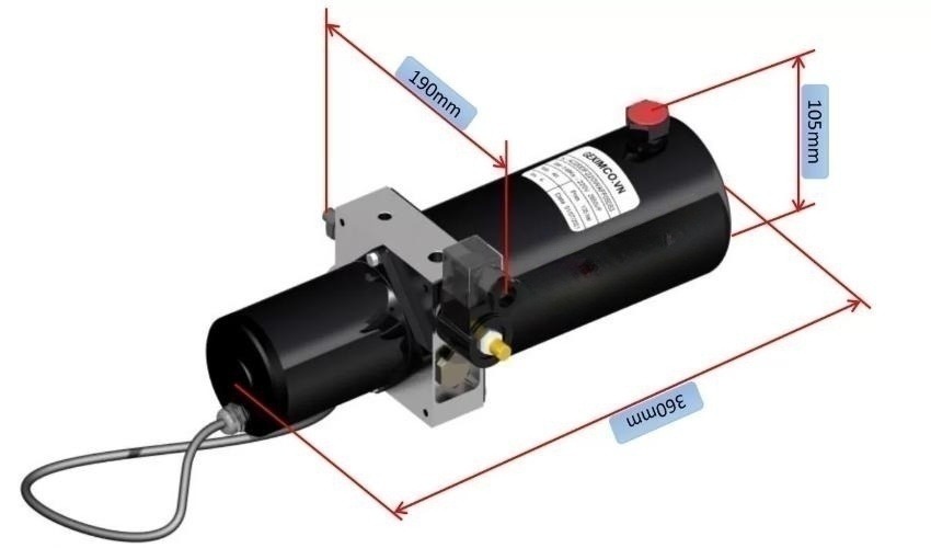 Bộ Nguồn Thủy Lực Bàn Nâng Xe Máy 7