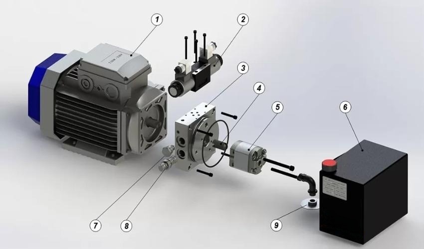 Bộ Nguồn Thủy Lực Máy Xây Dựng 5