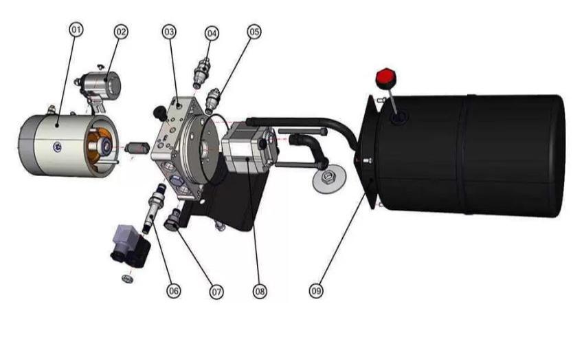 Bộ Nguồn Thủy Lực Mini 220V 5