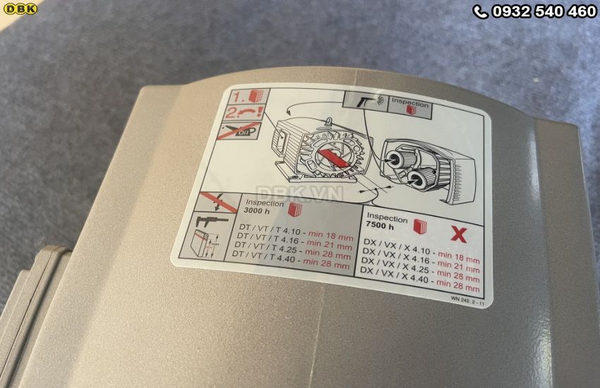 Cấu tạo bơm hút chân không khô Becker VT 4.40