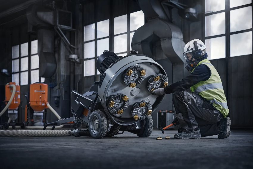 Các bước sử dụng máy mài sàn bê tông hiệu quả 3