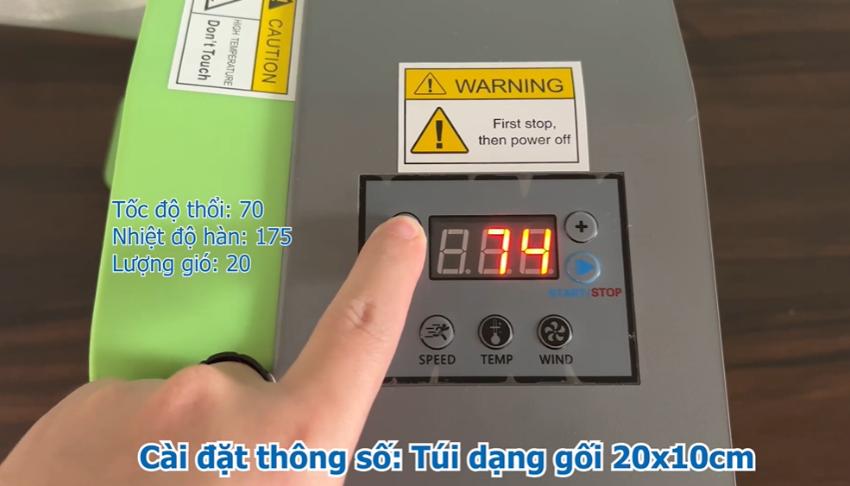 Hướng dẫn sử dụng máy thổi túi đệm khí 3