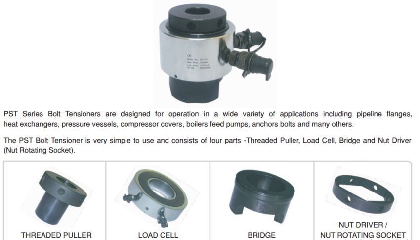Các phụ kiện của căng bu lông thủy lực