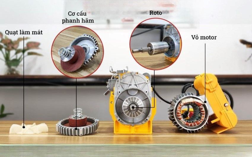 Cấu tạo của tời điện siêu nhanh