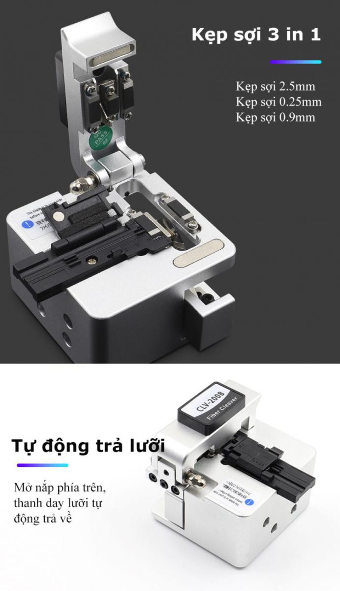 Dao cắt sợi quang Tribrer CLV-200B 3