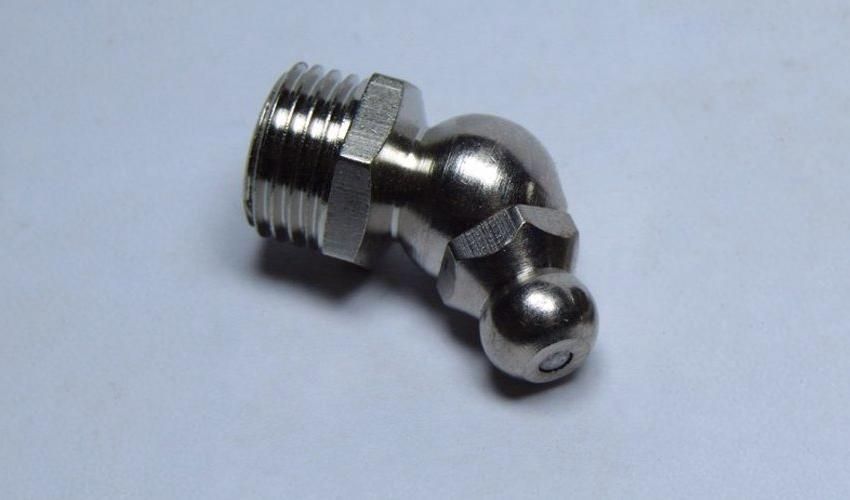 Đầu bơm mỡ cong 45 độ