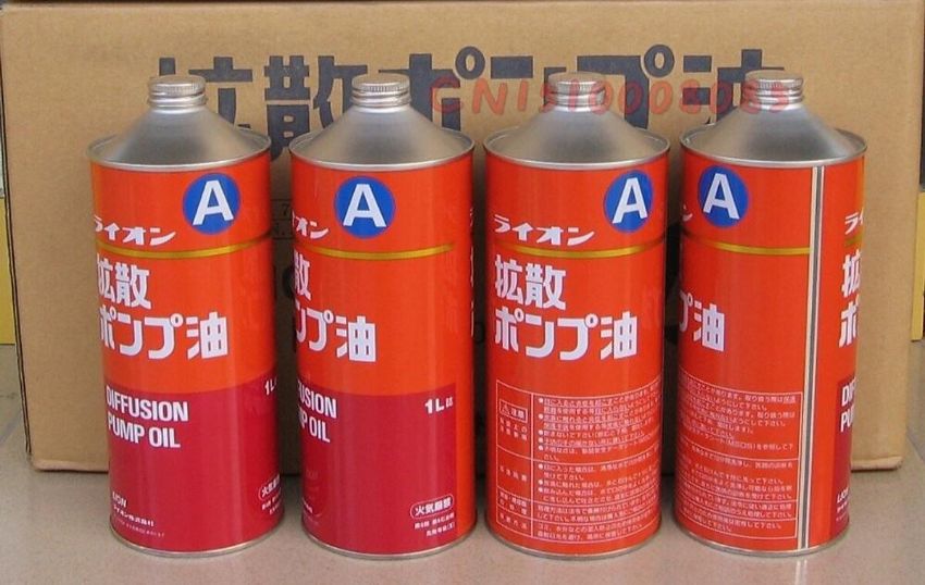 Thông số kỹ thuật dầu cho bơm khuyếch tán chân không LION S