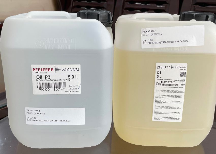 Thông số kỹ thuật dầu chân không Pfeiffer P3