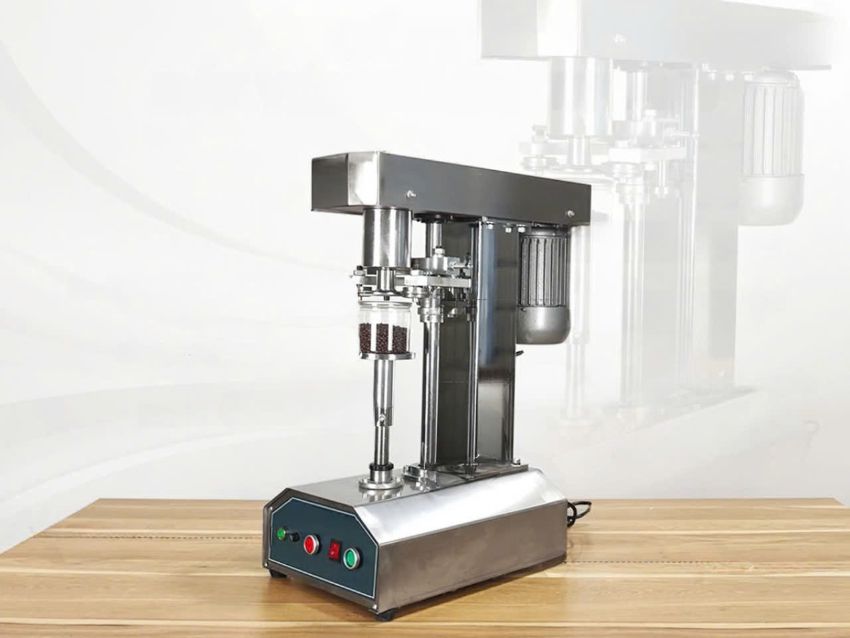 Máy viền mí lon bán tự động TDFJ-160 Inox